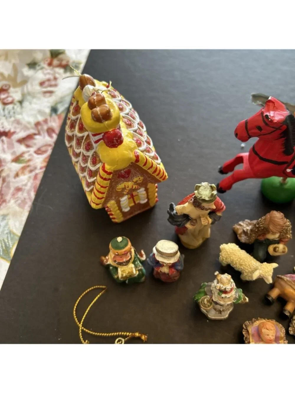 Vintage Christmas Lot Of MANY Ornaments Avon, Handmade, Nativity